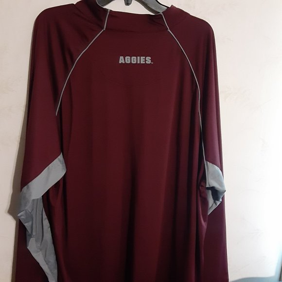 Colosseum Men's Texas A&M Aggies LS 1/4 Zip Shirt Size 4XLT - Picture 3 of 4